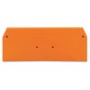 WAGO 279-339 2 x 62.5mm End and intermediate plate for 279 Series Orange