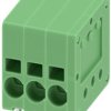 PCB terminal, 3 pole, pitch 3.5 mm, AWG 24-16, 17.5 A, spring-clamp connection, green, 1990740