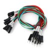 Gravity - zestaw przewodów połączeniowych I2C/UART- żeńsko-męskie - 30cm - 5szt. - DFRobot FIT0916-MF