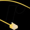 80859 RJ45 Network Cable Cat.6 UTP Ultra Slim 0.3 m yellow with short