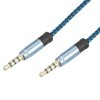 Przyłącze Jack 3.5 - Jack 3.5 - 4-polowe plecione - 1m