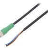 1681868 Kabel do czujników/automatyki, M8, Ilość pinów: 4, proste, 5m, wtyk, 30VAC