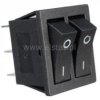 Przeł. kołys.x2 16A 250V podwójny ON-ON czarny 6P