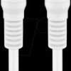 CSGB41300WT50 Satellite and aerial cable, F connector <> F connector, 5.00 m,