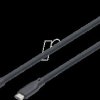 AK-300350-015-S USB silicone cable, USB4 version 2.0, USB 80Gbps, 1.5 m, black