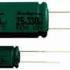 Electrolytic capacitor, 47 µF, 63 V (DC), ±20 %, radial, pitch 5 mm, Ø 10 mm, 63RX3047M10X12.5