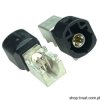 D4S20D-40MA5-A RIGHT ANGLE PLUG FOR PCB BLACK THT ROSENBERGE