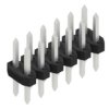 Pin header, 12 pole, pitch 2 mm, straight, black, 10062341