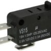 VS15N001C Mikroprzełacznik - przełączny bez dźwigni, korpus: 27,8x10,3x15,9mm