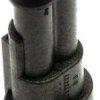 Plug, unequipped, 2 pole, straight, 1 row, black, 282104-1