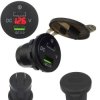Ładowarka USB 12-24V + USB-C PD QC 3.0 LED RED +Woltomierz
