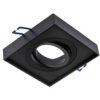 Oprawa Podtynkowa Tuba Spot Ruchoma Midi Gu10 Lumiled Kwadratowa Czarna 20Mm