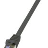 kabel LAN LogiLink CQ4083S, 1 szt., RJ45, CAT 6a, S/FTP, 7.50 m, czarny
