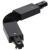 Łącznik elastyczny do szyny, giętki MEVA PRO Flex Connector-A Black, czarny EDO777529 EDO
