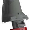 Złącze przemysłowe - zasilające 32A Gniazdo 230 V 3P + E Żeński Amphenol Industrial Czerwony Montaż ścienny IP67