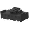 Plug housing, 6 pole, pitch 3.96 mm, straight, black, 5-1123722-6