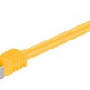 RJ45 patchkabel, CAT 6A S/FTP (PiMF), 500 MHz z CAT 7 kable surowym, Żółty - Długość kabla 2 m