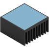 Heatsink, (L x W x H) 30 x 30 x 16 mm, 11.26 K/W, black anodized, 40905112163030