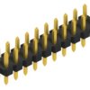 Pin header, 20 pole, pitch 2.54 mm, straight, black, 10058528
