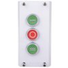 Kaseta sterownicza 3-otworowa z przyciskami zielony/czerwony/zielony IP65 M22-I3-M1 216532