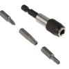 Zestaw końcówek do wkrętaka Phillips, Pozidriv, Torx l. elementów: 31 rozmiar: PH2, PH3, PZ1, PZ2, PZ3, T15, T20, T25,