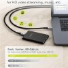 Kabel USB-C™, USB4™ wersja 2.0, 1 m, czarnysrebrny 74775