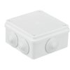 Puszka n/t hermetyczna 100x100x50 6 dławików IP65 biała S-BOX 106B