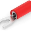 Insulated forked cable lug, 0.3-1.42 mm², AWG 22, M3.5, red, 53240-1