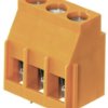 PCB terminal, 2 pole, pitch 5.08 mm, AWG 26-12, 20 A, screw connection, orange, 1934250000