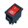 Przełącznik kołyskowy MRS-201 podświetlany czerwony dwutorowy 250VAC/6A 4pin