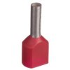 Końcówka Tulejkowa Izolowana Tid 2X1mm2/8Mm Czerwona Cynowana Tid2x1l8 /100Szt./