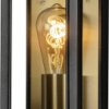 Zewnętrzna lampa ścienna Konstsmide Carpi schwarz/messing 7348-758 IP44