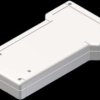 ABS enclosure, battery compartment 2 x AA/1 x 9V, (L x W x H) 210 x 116 x 31.5 mm, white (RAL 9002), IP54, TBT-2B.7