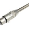 Gniazdo XLR na kabel czarne M160