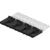 Socket header, 5 pole, pitch 2.54 mm, straight, black, 5-103957-4