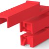 Insulating housing for 4.75 mm, 3 pole, PA, UL 94V-2, red, 520212-2