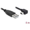 Delock 82684 USB cable USB 2.0 USB-A plug, USB-Mini-B plug 5.00 m Black