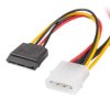 Kabel zasilający MOLEX (M) - SATA(F) x2 15cm CA-HDSA-11CU-0015