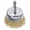kwb 609110 cup brush brass wire corrugated 50mm Hex shaft rust removal
