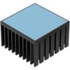 Heatsink, (L x W x H) 40 x 40 x 25 mm, 7.14 K/W, black anodized, 40906112254040