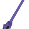 kabel LAN LogiLink CQ303VS, 1 szt., RJ45, CAT 6a, S/FTP, 1.00 m, fioletowy