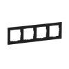 SUNO Ramka czterokrotna czarna 721524