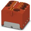 Distribution block, push-in connection, 0.2-6.0 mm², 7 pole, 32 A, 6 kV, red, 3273860