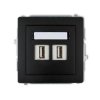 DECO Gniazdo USBx2 podwójne-AA 3.0 czarny mat 12DGUSB-6 KARLIK