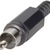 TRU COMPONENTS 1578855 Złącze męskie RCA/Cinch, niklowany, 1 szt.