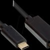 GC-M0101 USB cable, C- plug > HDMI-plug, UHD, 2 m, black