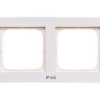 Sonata Ramka Podwójna Do Łączników Ip44 Ecru Rh-2R/27