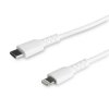 Kabel USB Złącze A USB C Złącze B Lightning dł. 2m Wytrzymały kabel Apple Lightning USB 2.0 kolor: Biały
