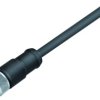 Sensor actuator cable, M12-cable socket, straight to open end, 12 pole, 2 m, PUR, black, 1.5 A, 77 3530 0000 50712-0200