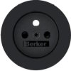 BERKER R.1/R.3 Płytka czołowa z przysłonami styków do gniazda z/u czarny połysk 3965762045 HAGER